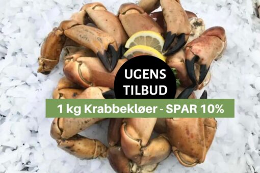 Ugens tilbud 1 kg kogte krabbekløer